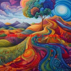 bavlněný panel 25x25 cm  flp579