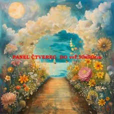 bavlněný panel 25x25 cm  flp582