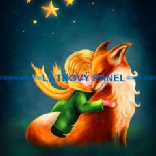 BAVLNĚNÝ PANEL Malý princ 45x45 cm  BSK-20