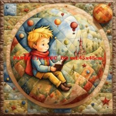 bavlněný panel Malý princ 40x40 cm  flp594