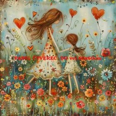 bavlněný panel 40x40 cm  flp602