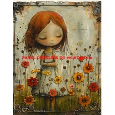 BAVLNĚNÝ PANEL 19x25 cm   FRE341