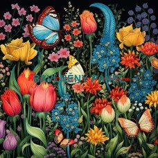 BAVLNĚNÝ PANEL 25x25 cm  kve211