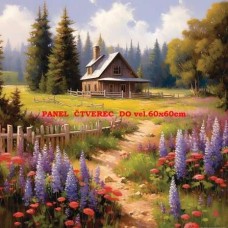 BAVLNĚNÝ PANEL 15x15 cm  kve248