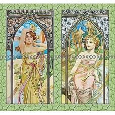 Bavlněná látka-panel A4025