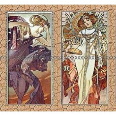 Bavlněná látka-panel A4034