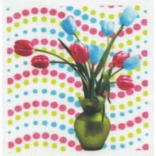 BAVLNĚNÝ PANEL - 9,5 x 9,5 cm 8RG589