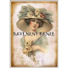Bavlněná látka-panel A5684