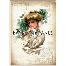 Bavlněná látka-panel A5687