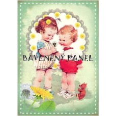 Bavlněná látka-panel A5703