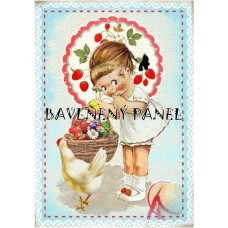 Bavlněná látka-panel A5707