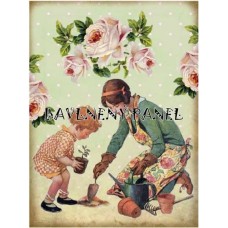 Bavlněná látka-panel A5715