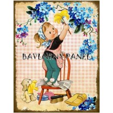 Bavlněná látka-panel A5734