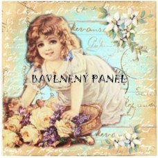 Bavlněná látka-panel A59810