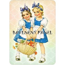 Bavlněná látka-panel A6001