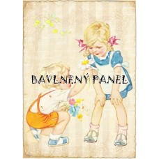 Bavlněná látka-panel A6015