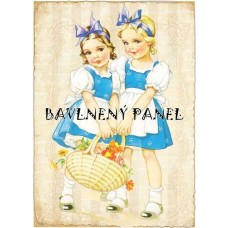 Bavlněná látka-panel A6018