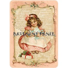 Bavlněná látka-panel A6022