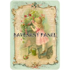 Bavlněná látka-panel A6023