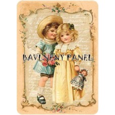 Bavlněná látka-panel A6025