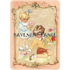 Bavlněná látka-panel A6028