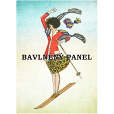 Bavlněná látka-panel A6064