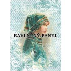 Bavlněná látka-panel A6086