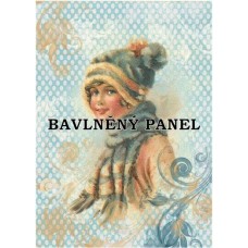 Bavlněná látka-panel A6088