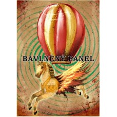 Bavlněná látka-panel A6092