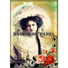 Bavlněná látka-panel A6114