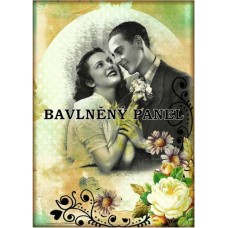 Bavlněná látka-panel A6117