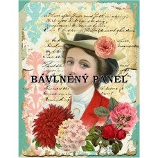 Bavlněná látka-panel A6251