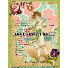 Bavlněná látka-panel A6253