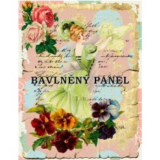 Bavlněná látka-panel A6255