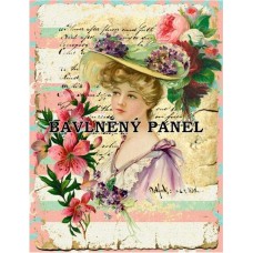 Bavlněná látka-panel A6256