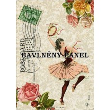 Bavlněná látka-panel A6263