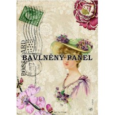 Bavlněná látka-panel A6264