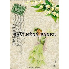 Bavlněná látka-panel A6266