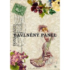 Bavlněná látka-panel A6269