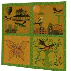BAVLNĚNÝ PANEL - SADA 22,5 x 23 cm  2GS62