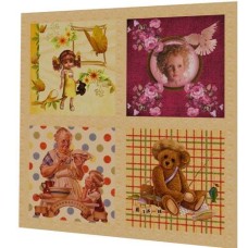 BAVLNĚNÝ PANEL - SADA 22,5 x 23 cm  2GS76