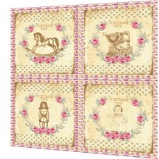 BAVLNĚNÝ PANEL - SADA 33 x 34 cm  4VNS37