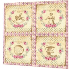 BAVLNĚNÝ PANEL - SADA 33 x 34 cm  4VNS38