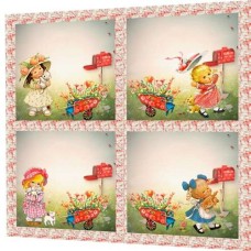 BAVLNĚNÝ PANEL - SADA 23 x 25 cm 2SGR124