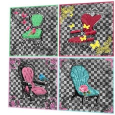 BAVLNĚNÝ PANEL - SADA 20 x 21 cm  1GS308