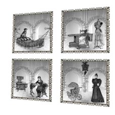BAVLNĚNÝ PANEL - SADA 20 x 21 cm  1GS322