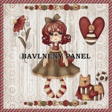 Bavlněná látka-panel A7313