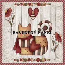 Bavlněná látka-panel A7314