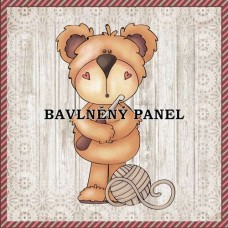 Bavlněná látka-panel A7333