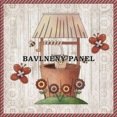 Bavlněná látka-panel A7362